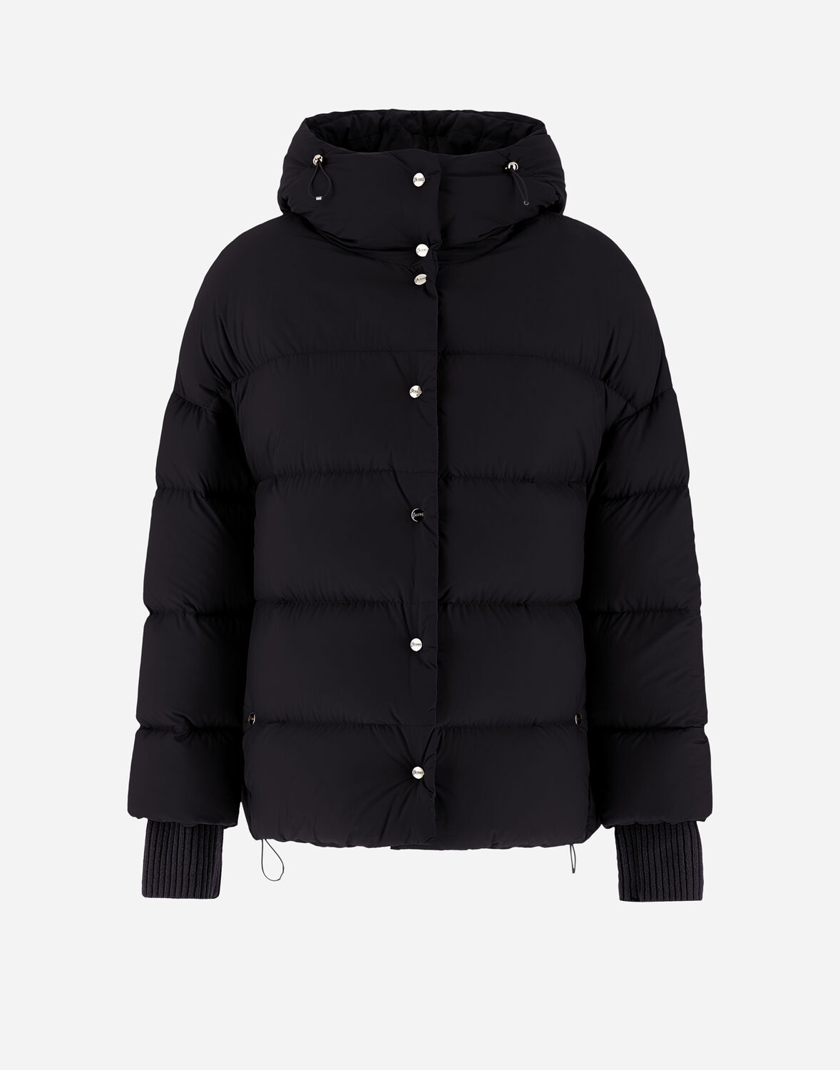 Herno Nylon Microfibre Bomber Jacket In Black
