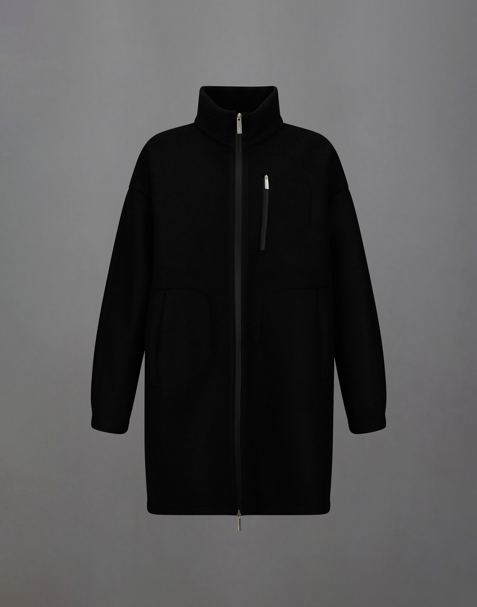 ラミナー テクニカルウール コート ブラック | Herno® (ヘルノ)