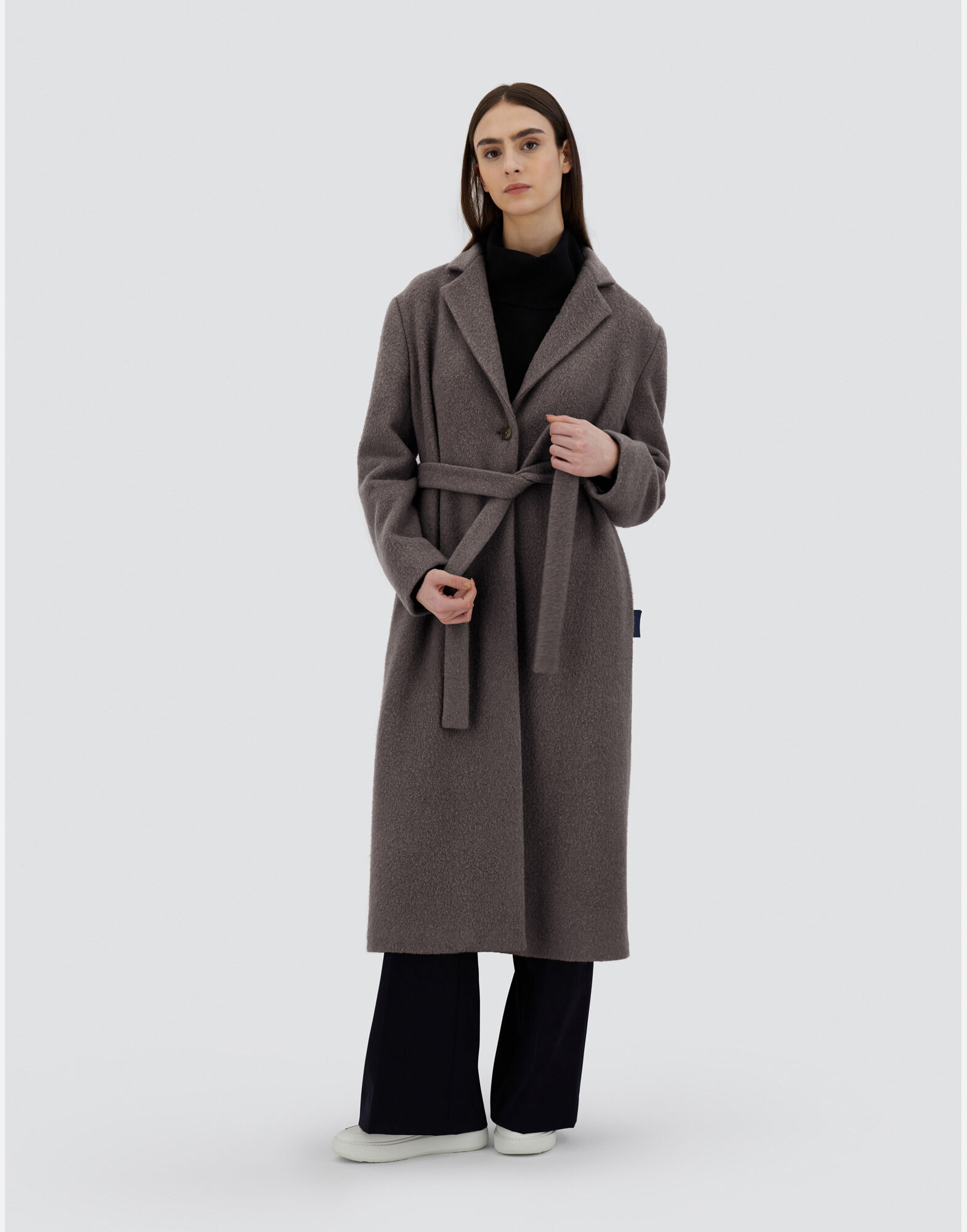 CAPPOTTO IN WARM TOP CLOTH in Ferro da Donna Herno