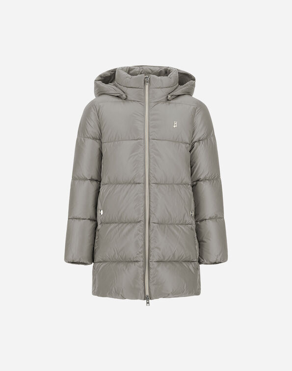 Herno A-SHAPE JACKET IN NYLON ULTRALIGHT Light Grey PI000187G12017Z9406