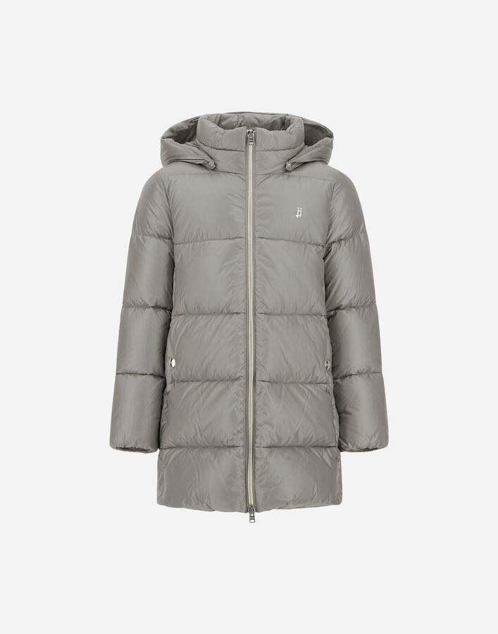 Herno A-SHAPE JACKET IN NYLON ULTRALIGHT Light Grey PI000187G12017Z9406