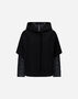Herno RESORT CAPE IN FELTED WOOL & NYLON ULTRALIGHT Black PI00154DR333729300