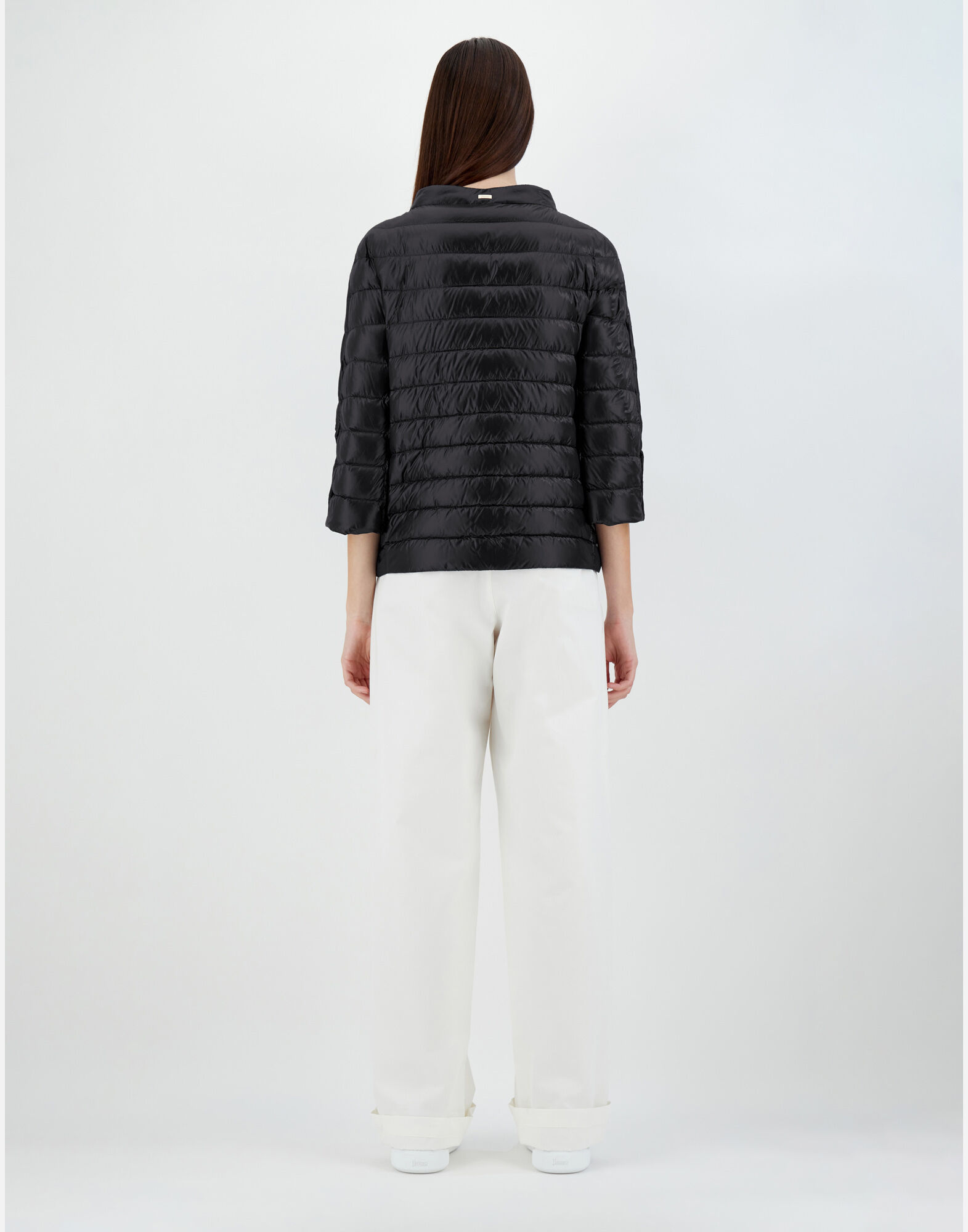 ポンチョ・ケープ HERNO FW25 2-in-1 'Resort' cape (PI00154DR33372 9300) RESORT PONCHO IN SOFT PONCHO & NYLON ULTRALIGHT in Black for