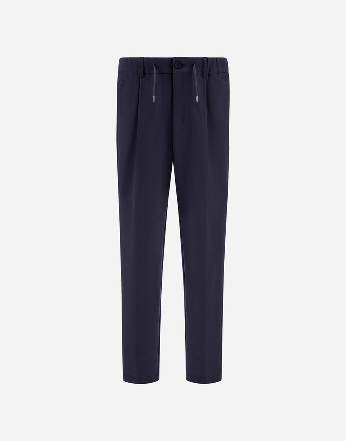 Herno TECHNICAL STRETCH FABRIC TROUSERS Navy Blue PT000210U125399200