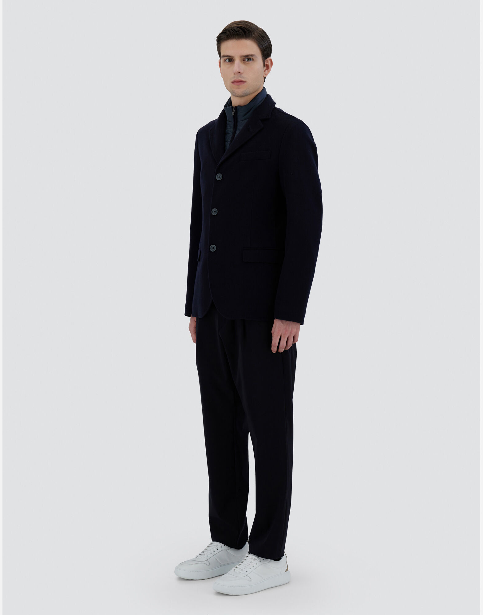 CASHMERE NYLON ULTRALIGHT BLAZER in Dark Blue for Men Herno