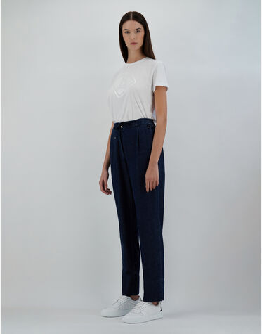 JEANS EFFECT HOSE in Marineblau für Damen | Herno®