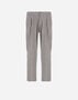 Herno RESORT TROUSERS IN MELANGE SUEDE EFFECT Light Grey PT00033UR12729S9406