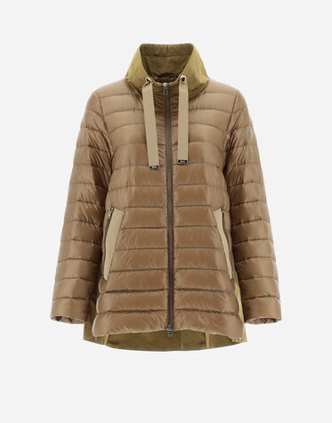 ABRIGO NYLON ULTRALIGHT Y TAFETÁN NEW TECHNO en Camel |