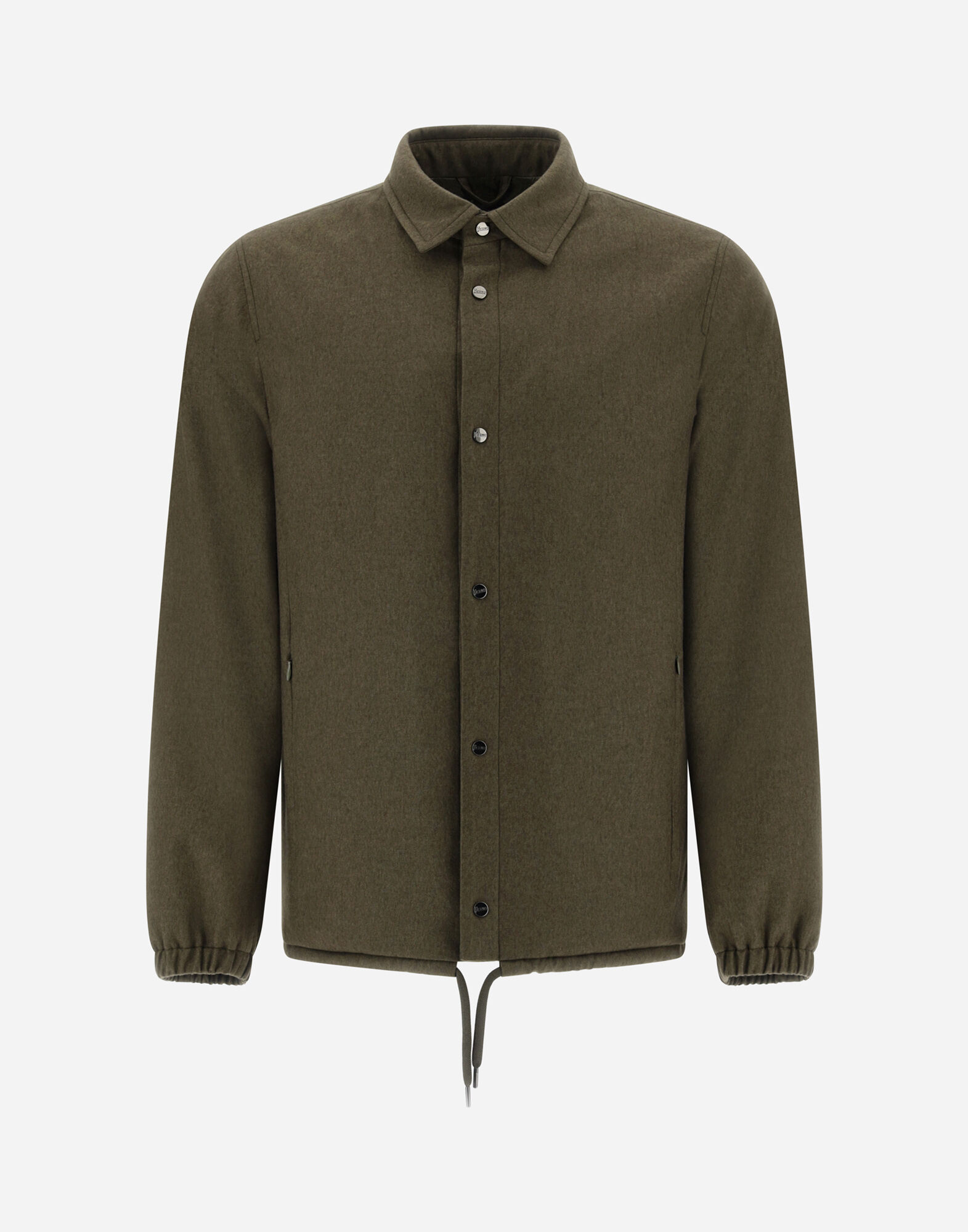 CAMICIA RESORT IN CASHMERE E SETA in Militare da Uomo Herno