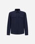 Herno RESORT SHACKET IN NEW LINEN Blue/White GI00093UR17105Z9210