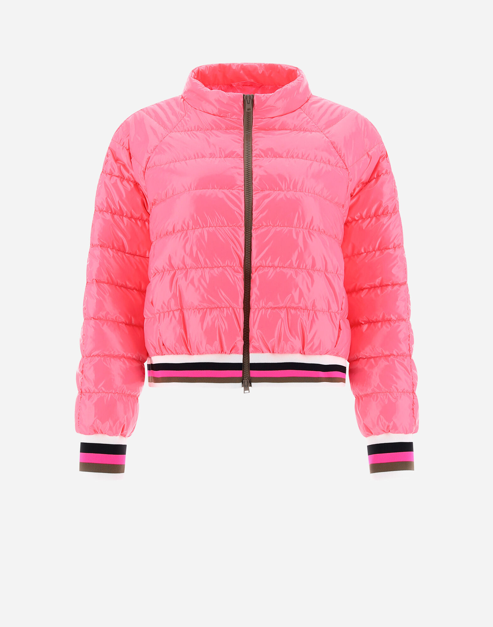 BOMBER JACKET IN GLOSS en Neon Pink pour femme Herno