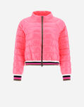 Herno BOMBER JACKET IN GLOSS Neon Pink PI001663D122204240