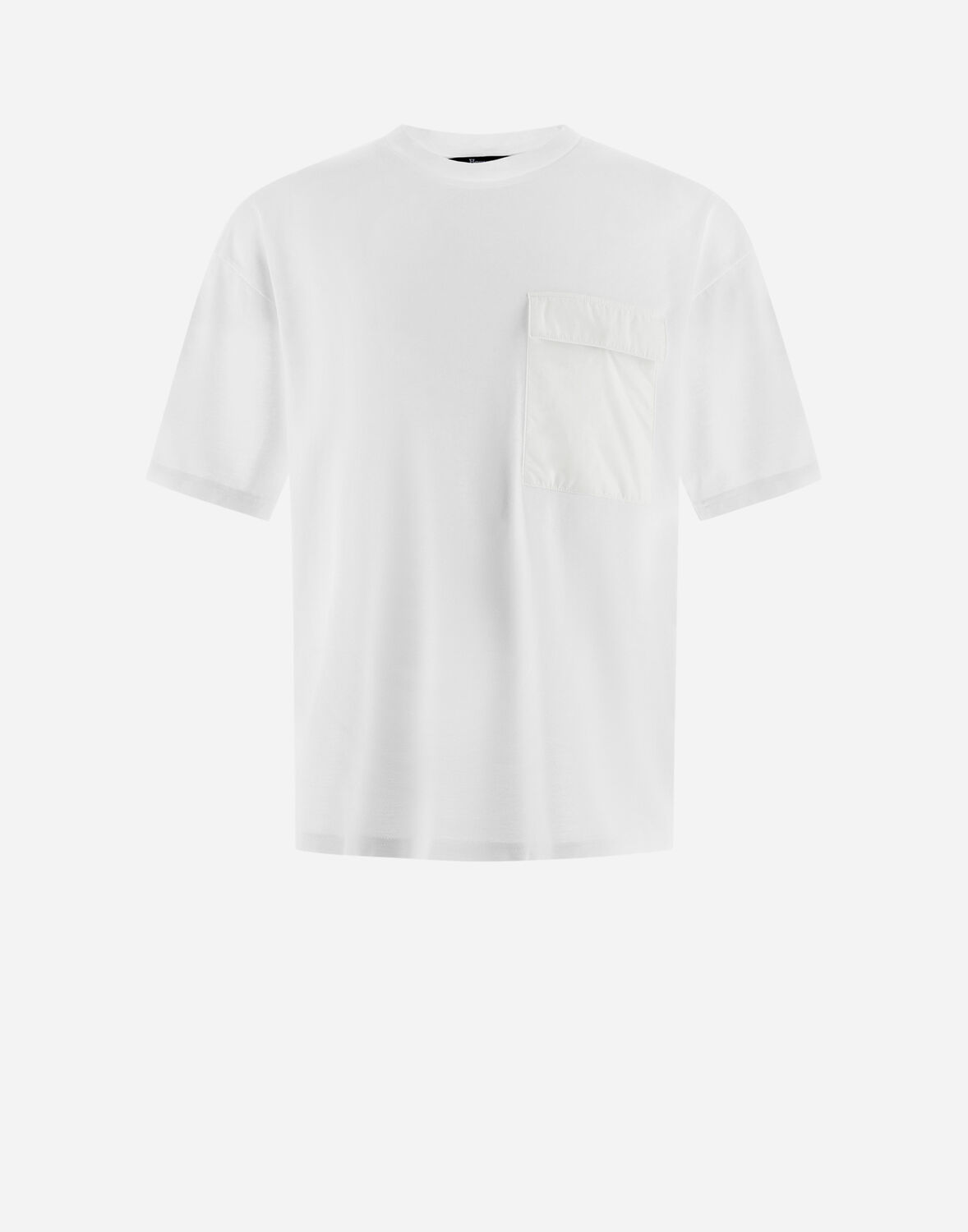 Herno Pocket-detail Shoulder-panel T-shirt In White
