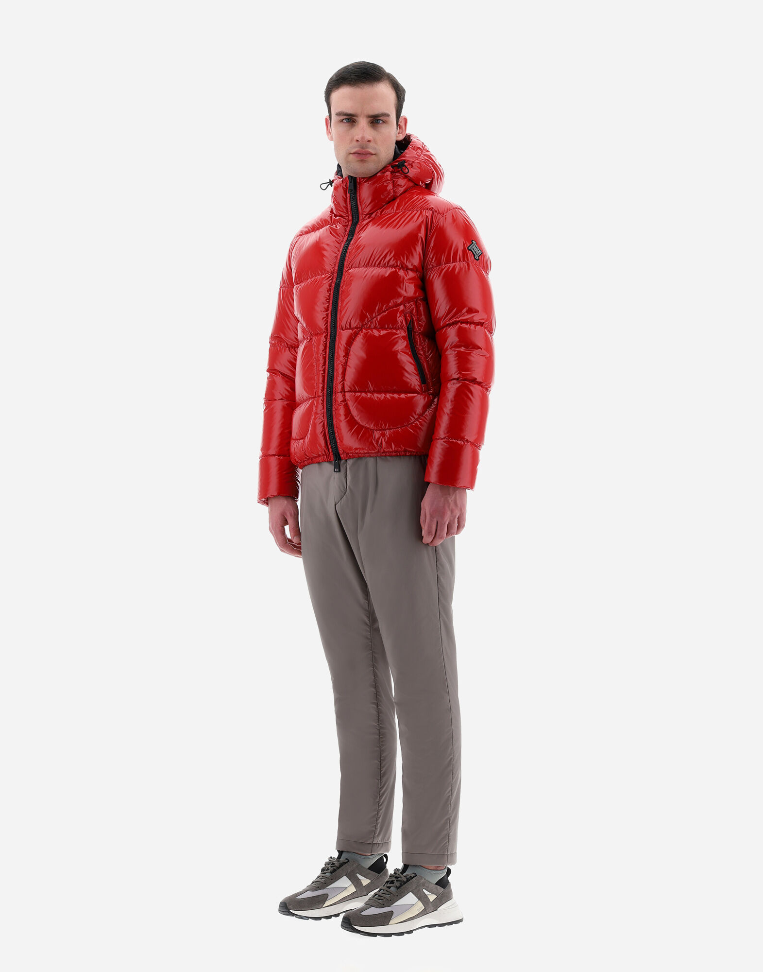 BOMBER JACKET IN GLOSS in Barolo for Men Herno