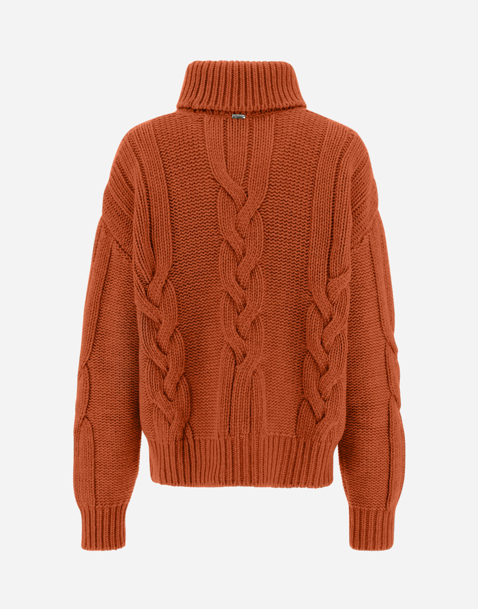 Orange cheap knit turtleneck