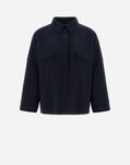 Herno DOUBLE-LAYERED WOOL JACKET Navy Blue GI000238D390019200