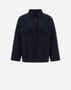 Herno DOUBLE-LAYERED WOOL JACKET Navy Blue GI000238D390019200