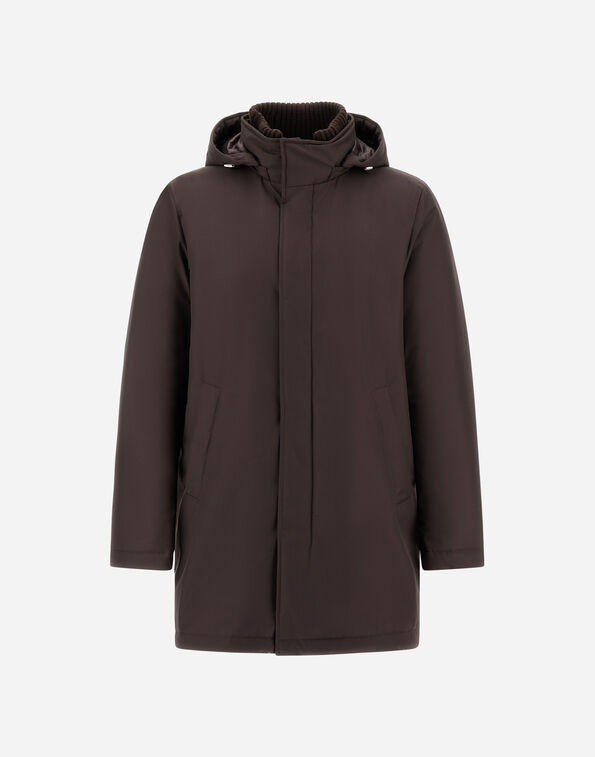 Herno JACKET IN NEW BUSINESS AND NYLON ULTRALIGHT Dark Brown PI001155U126388800