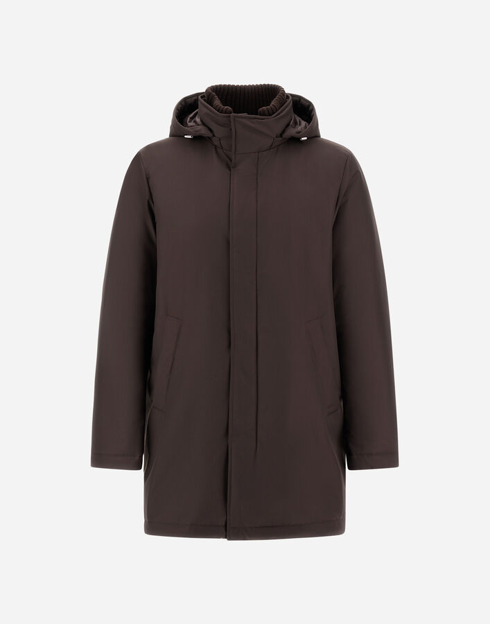 Herno JACKET IN NEW BUSINESS AND NYLON ULTRALIGHT Dark Brown PI001155U126388800