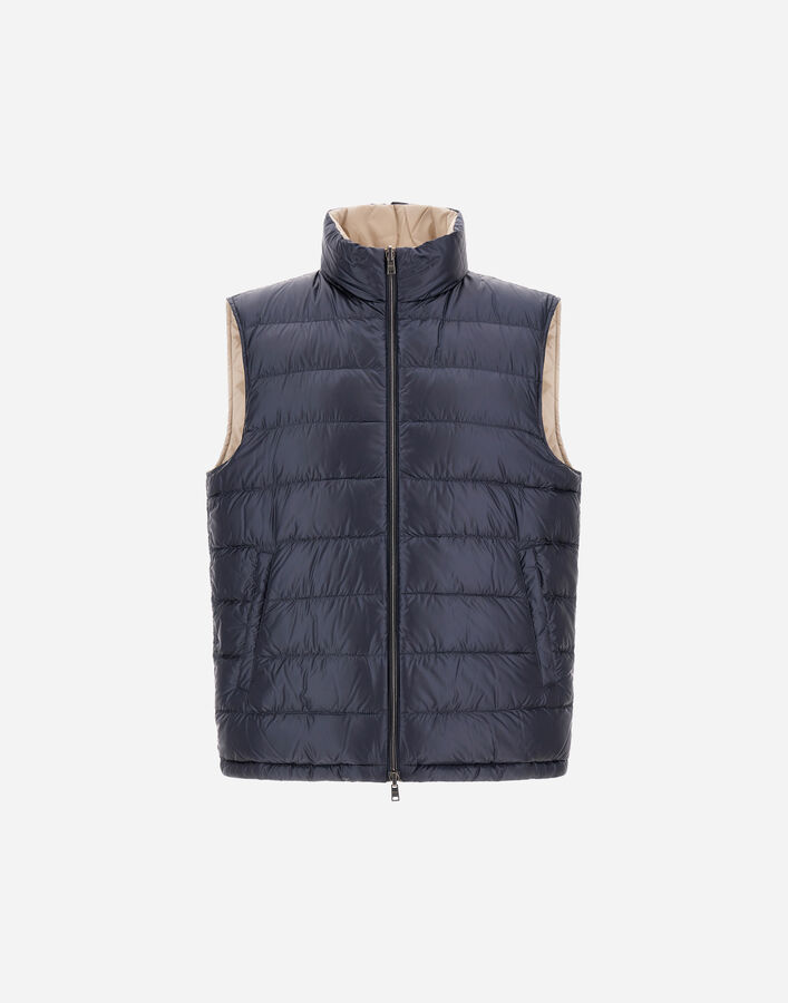 Herno VEST IN NYLON ULTRALIGHT Blue/Chantilly PI001348U12020Z9219