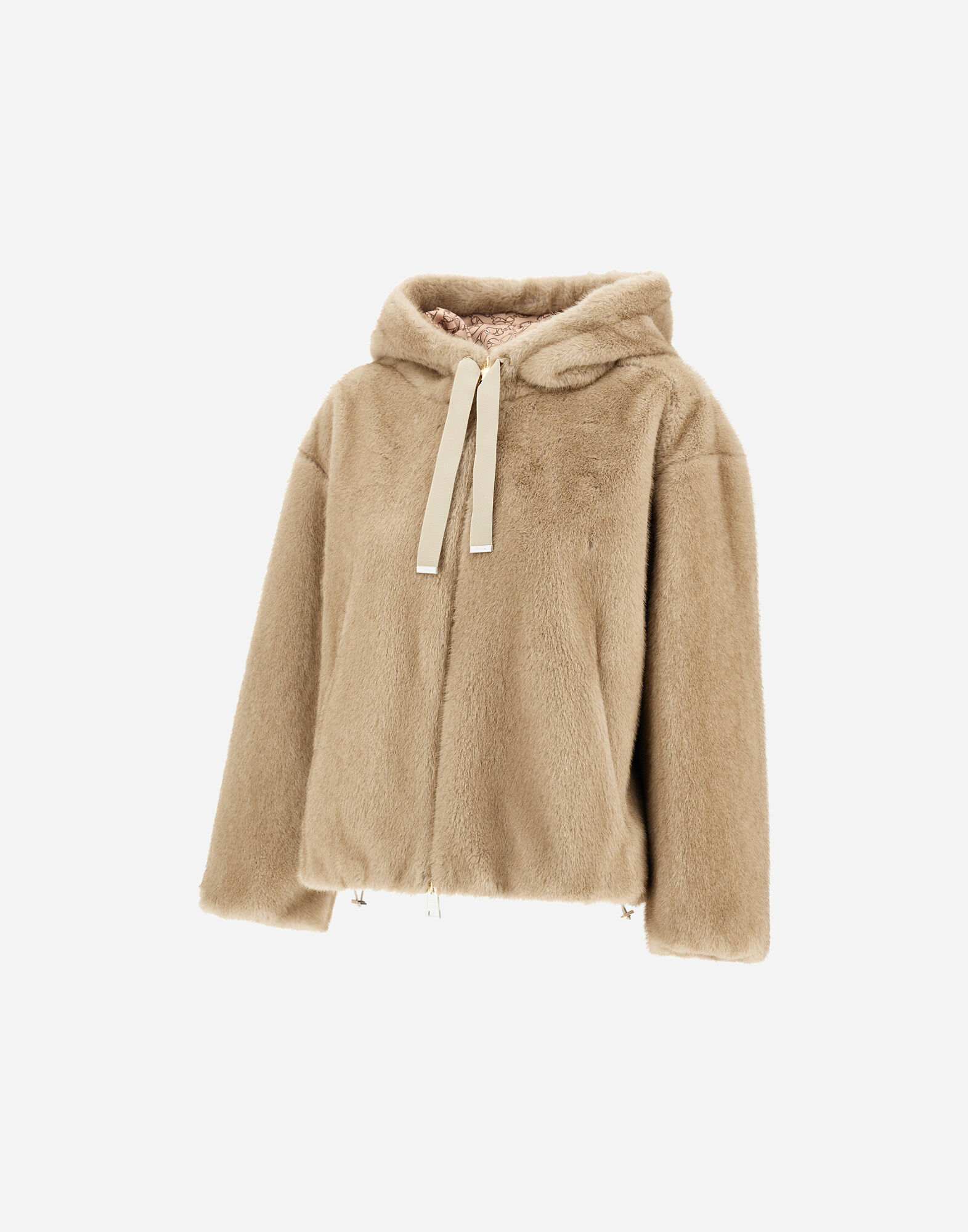 レディース メランジオルタナティブミンクファー ボンバージャケット