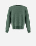 Herno RESORT SWEATER IN HERRINGBONE ALPACA JACQUARD Olive Green MG00025UR702087500
