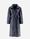 Herno REVERSIBLE COAT IN ESTETHIA AND NYLON ULTRALIGHT Navy Blue CA000531D126259200