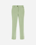 Herno TROUSERS IN VISCOSE EFFECT Light Green PT000123D126077109