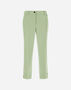 Herno TROUSERS IN VISCOSE EFFECT Light Green PT000123D126077109