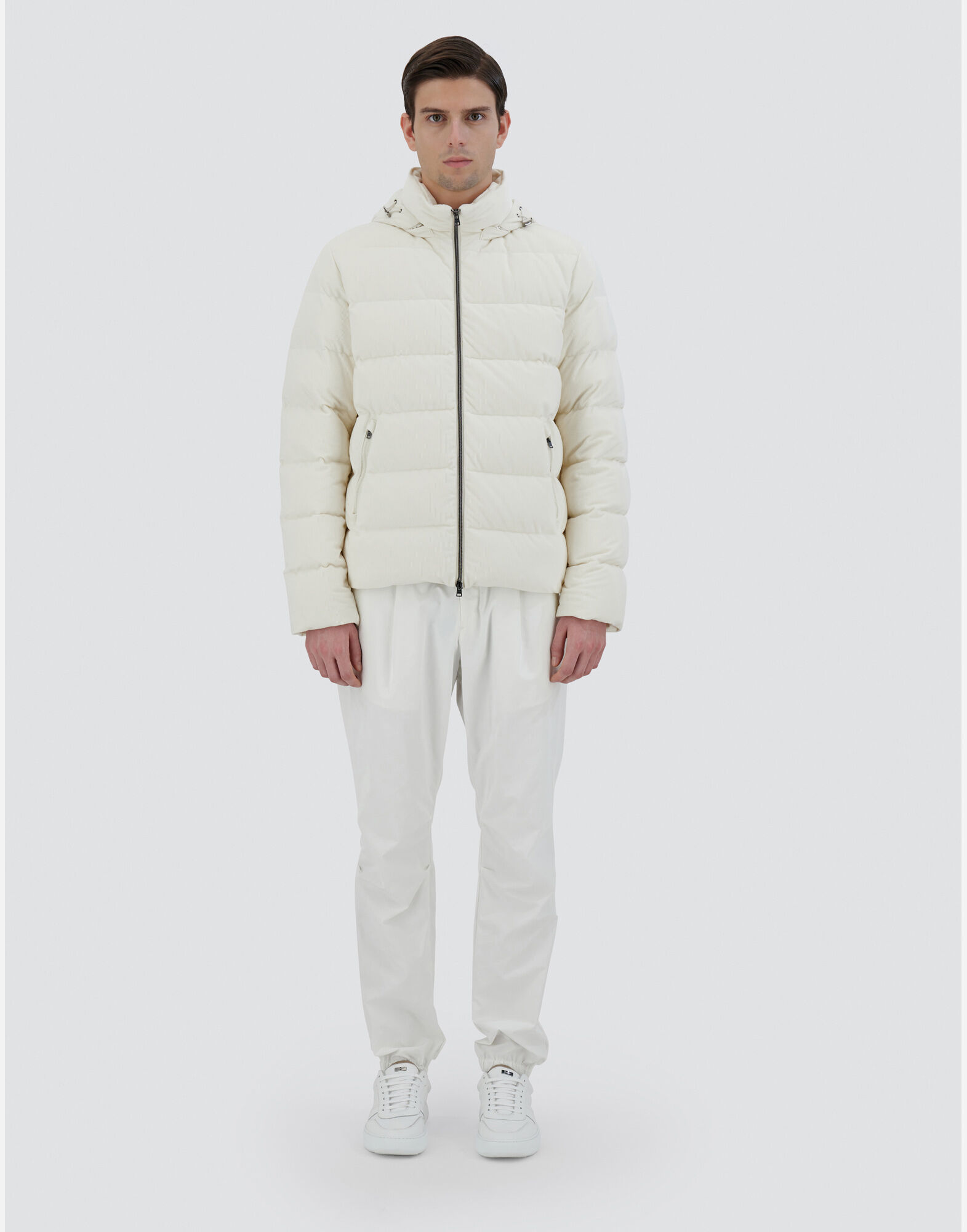JACKET IN LINEN VELVET in Natural for Men Herno