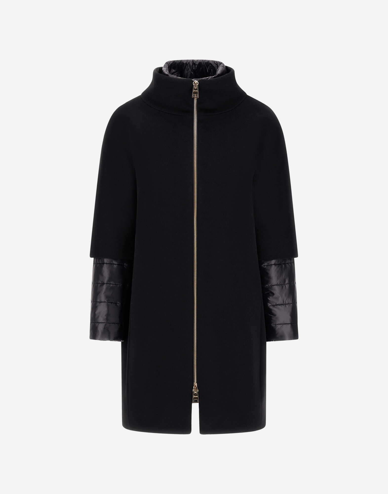 HERNO ヘルノ マット トレンチコート 44 ブラック IM0017U IM000363U_12706_9200_SN053254_