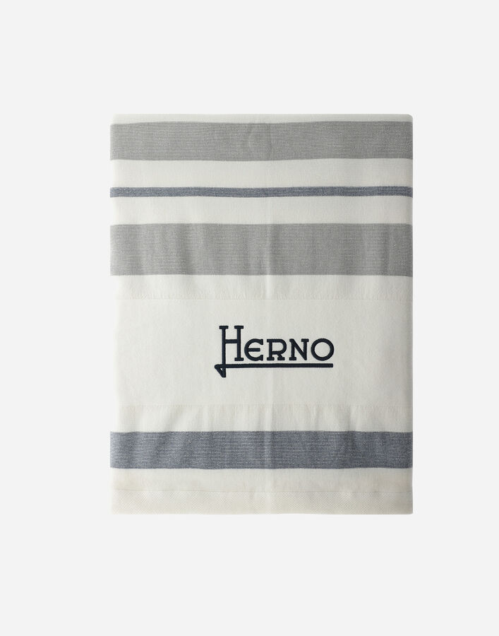 Herno RESORT JACQUARD COTTON TOWEL Blue/White TLM0002UR131999210