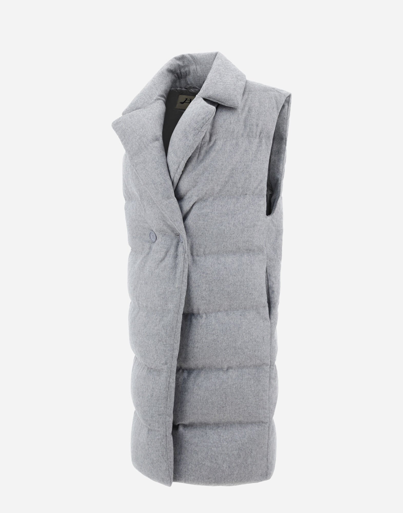 Grey sleeveless jacket online