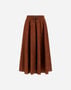 Herno RESORT SKIRT IN COTTON SPIKE PRINT Orange/Brown GN00021DR13261P5580