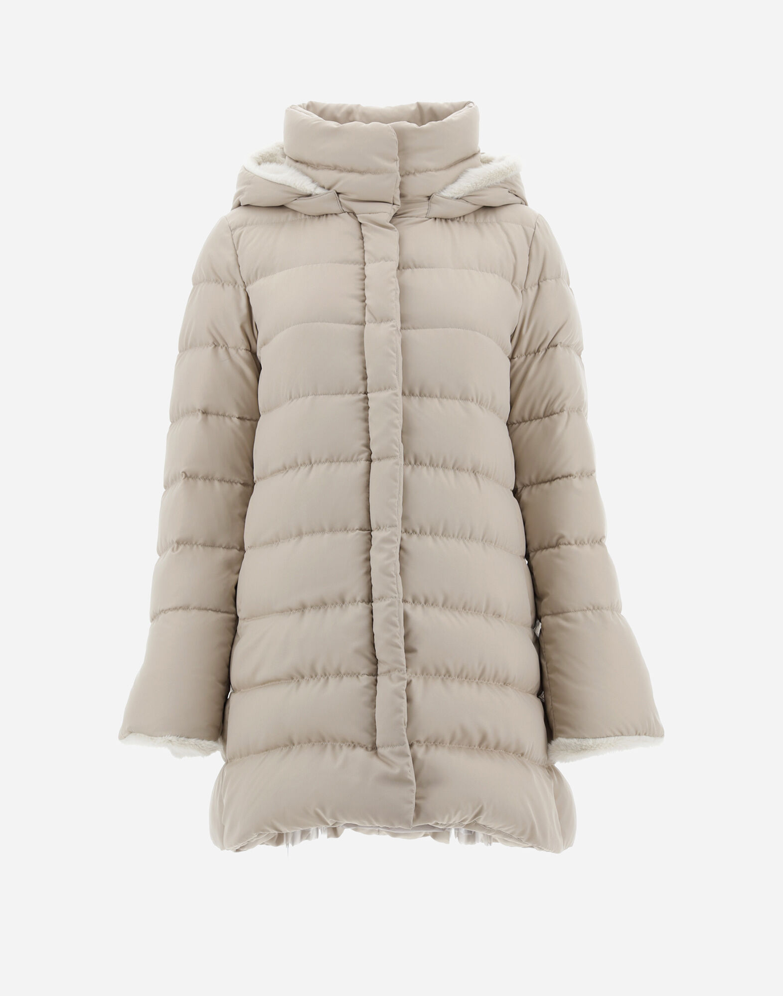 ARENDELLE AND LADY FAUX FUR A LINE JACKET in Light Beige for Women