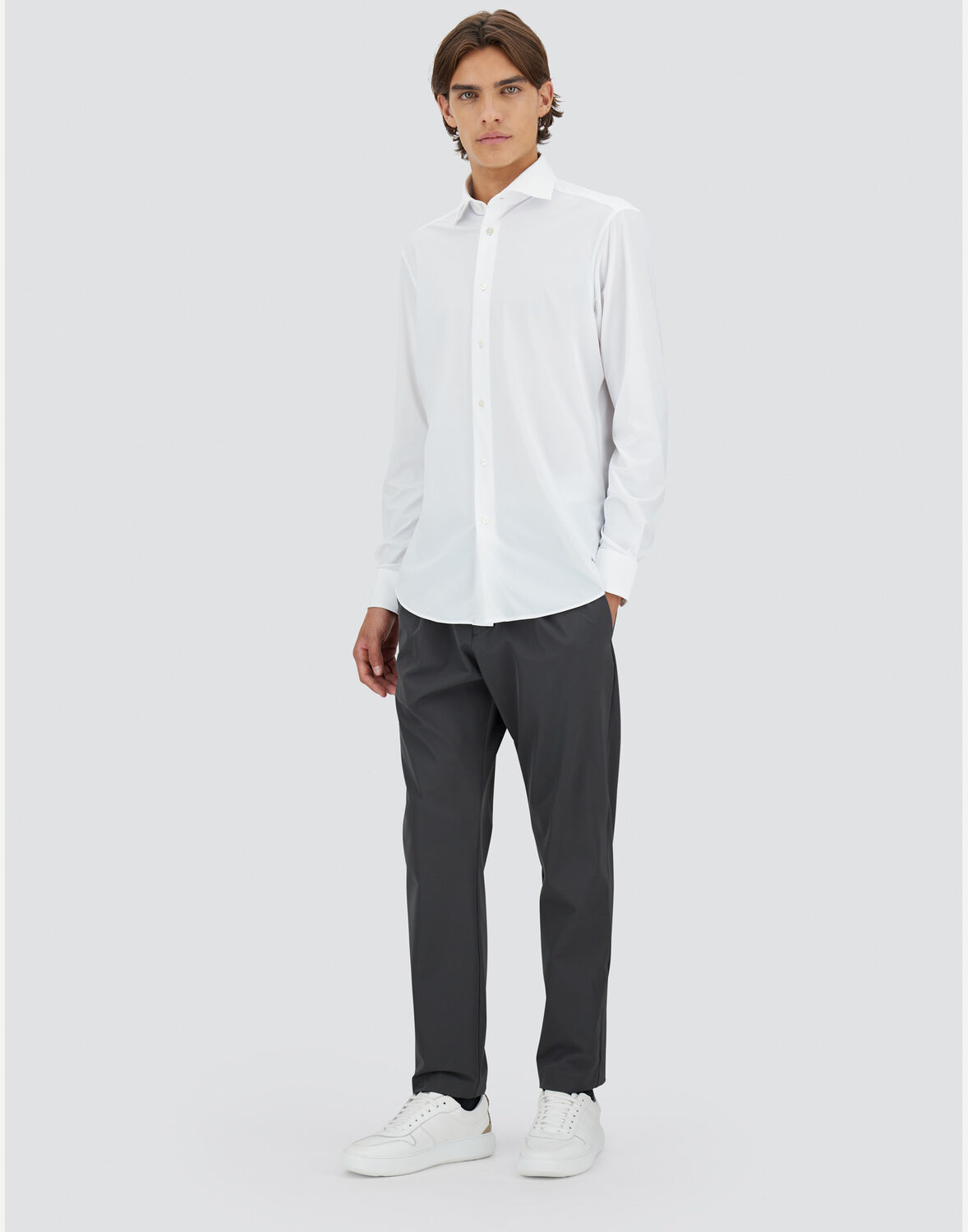 Herno Shirt Made Of Spring Ultralight Scuba In Weiss