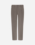 Herno COTTON FEEL TROUSERS WITH DRAWSTRING Dark Taupe PT000091U125318600