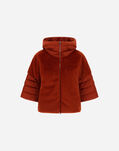 Herno SATIN AND LADY ALTERNATIVE FUR CAPE Orange PI002132D12170Z5510
