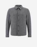 Herno RESORT SHIRT IN DAMASCO Light Grey GI00060UR33378R9433