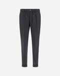 Herno FLUID WOOL TROUSERS Iron PT000137U334539487