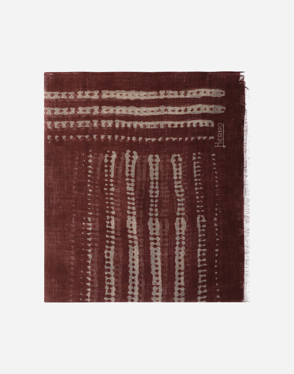 Herno PASHMINA IN LINEN Bordeaux SCP00017U171606700