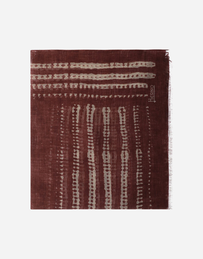 Herno PASHMINA IN LINEN Bordeaux SCP00017U171606700