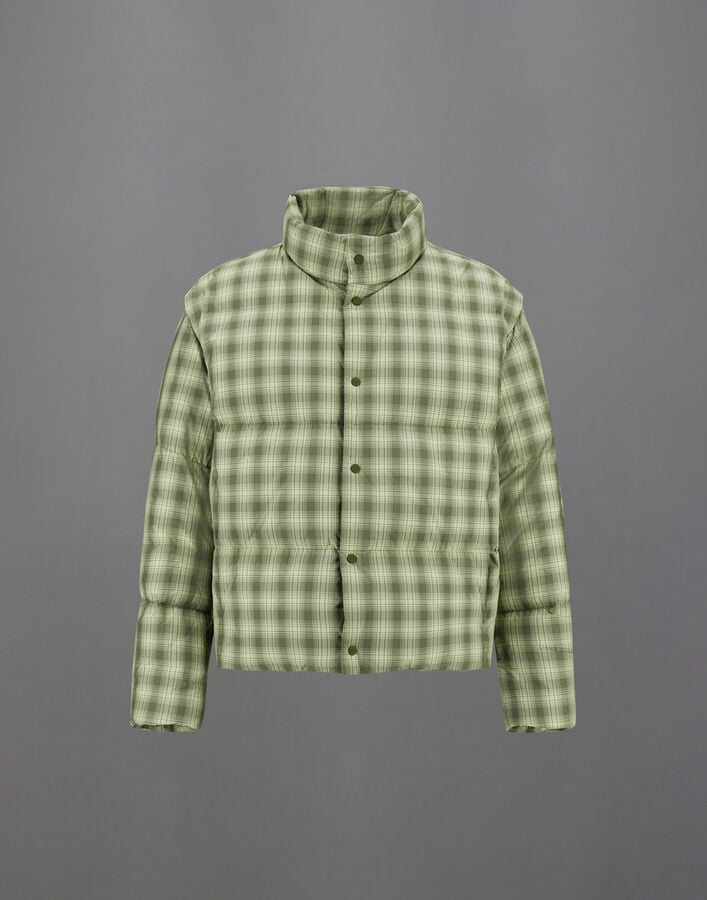 LAMINAR JACKET IN CHECK WOVEN Herno Herno LAMINAR JACKET IN CHECK WOVEN Sage PI00376UL128507270