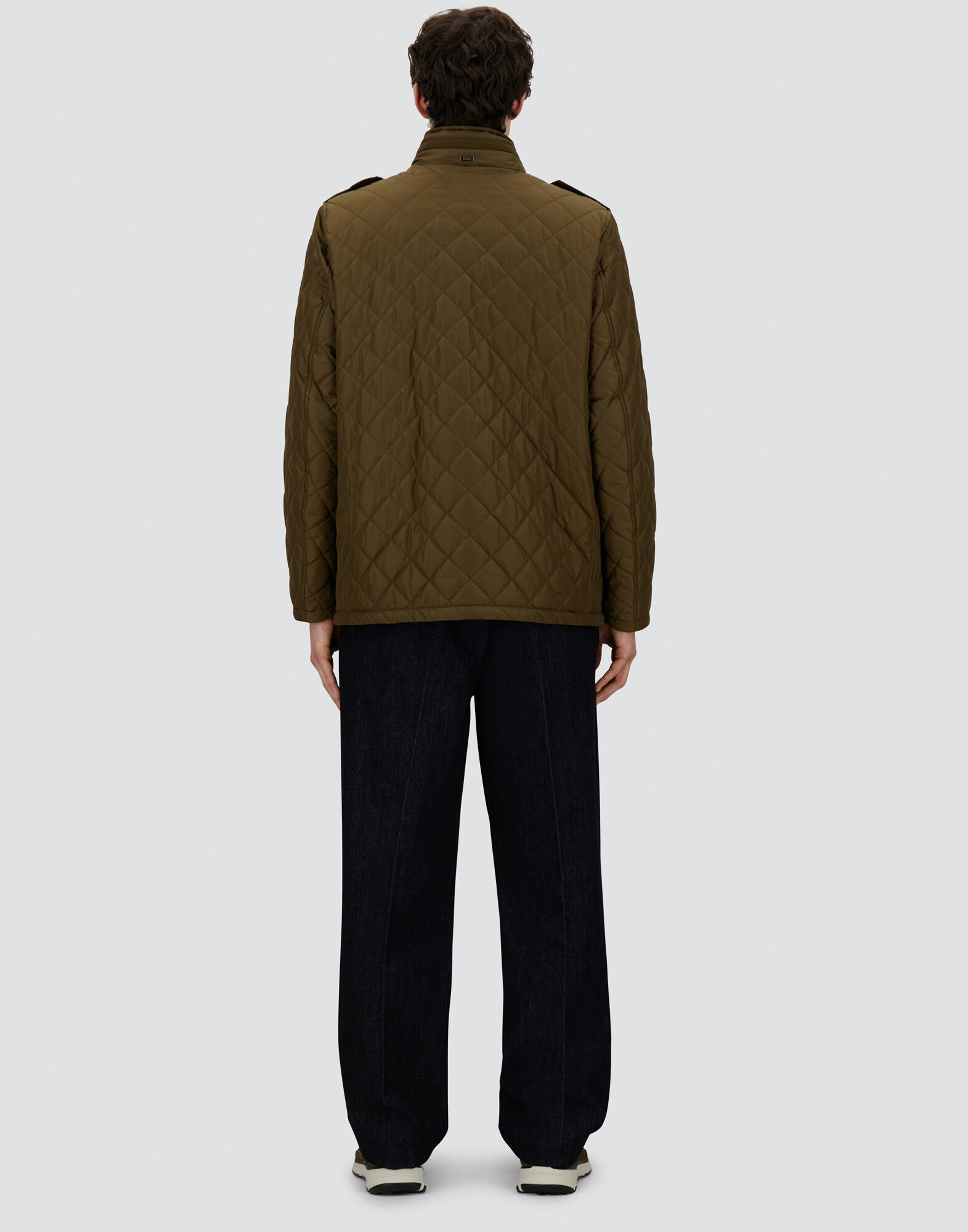 メンズ FIELD JACKET IN NYLON CHAMONIX AND WAXED TECH COTTON