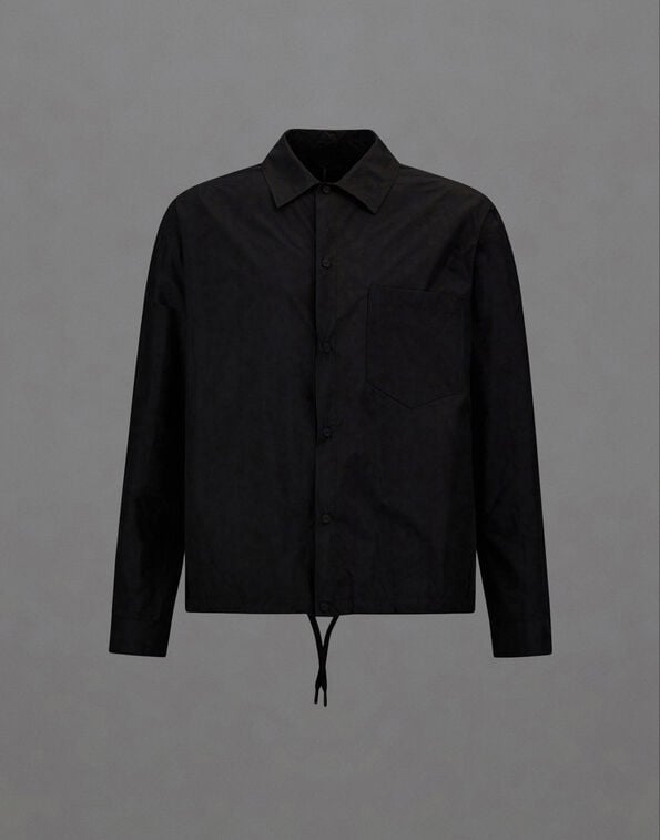 Herno LAMINAR SHIRT IN R-TECH NYLON Black CM00018UL128519300