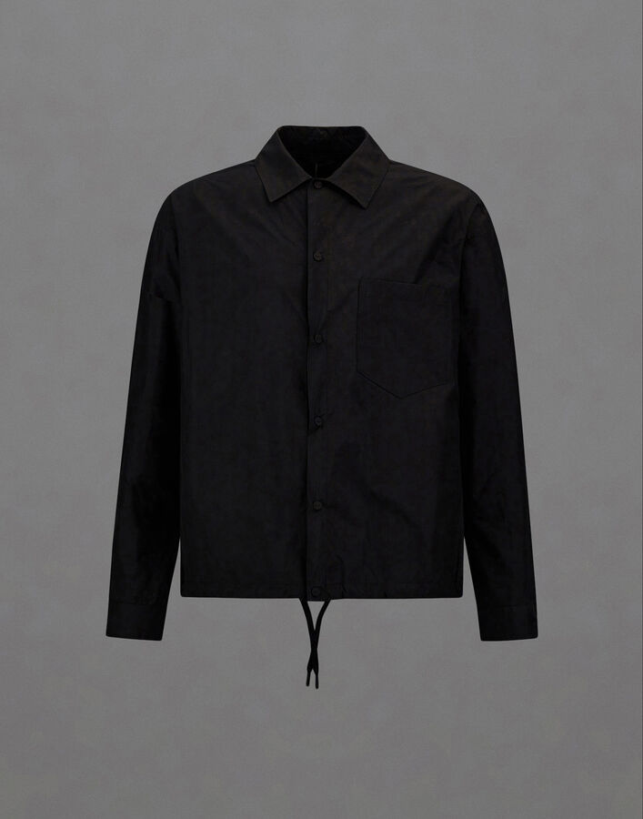 Herno LAMINAR SHIRT IN R-TECH NYLON Black CM00018UL128519300