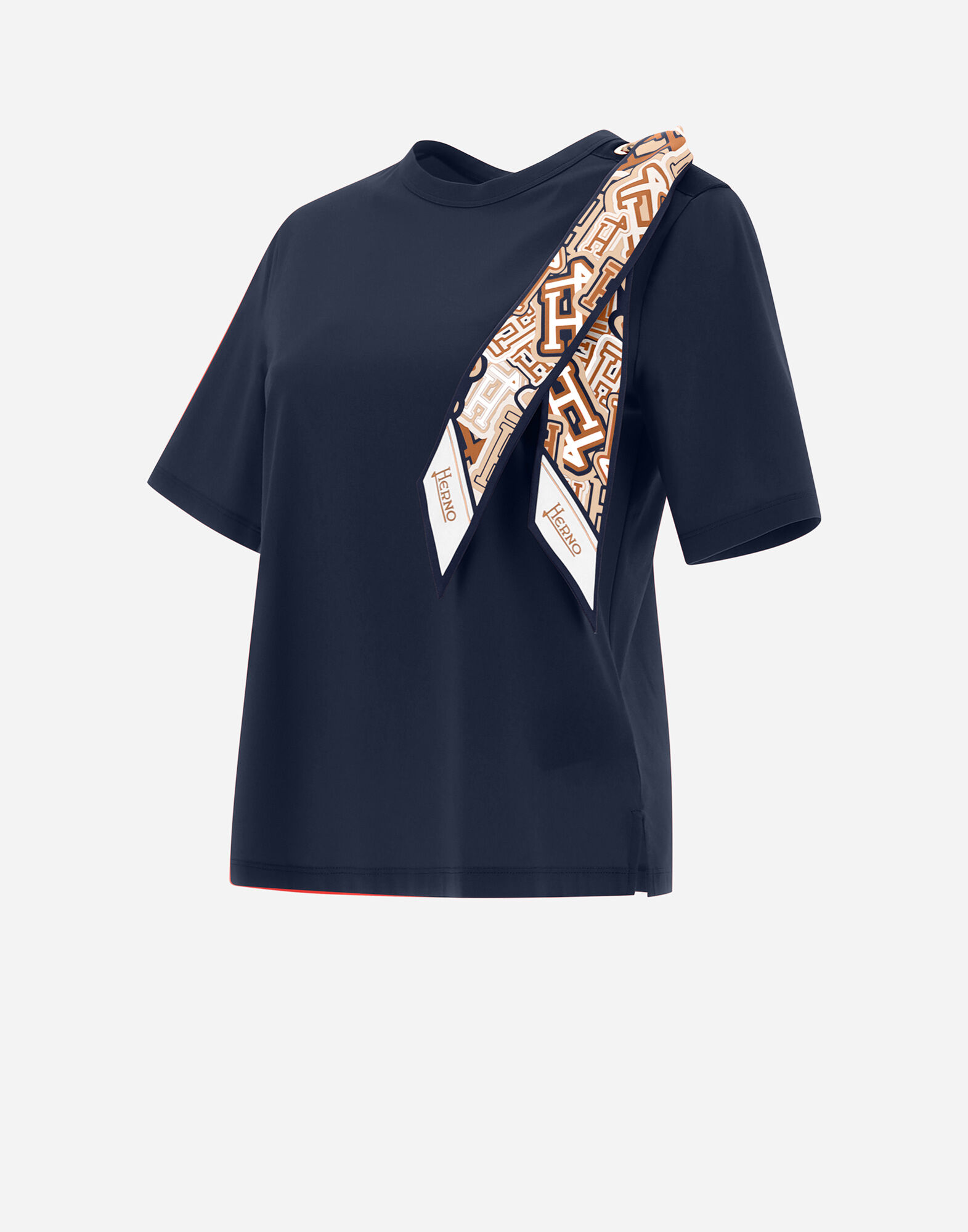 レディース BUBBLE スカーフ SUPERFINE COTTON STRETCH Tシャツ 
