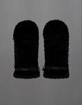 Herno LAMINAR GLOVES IN COMFORT SHERPA Black GUA0003DL128239300