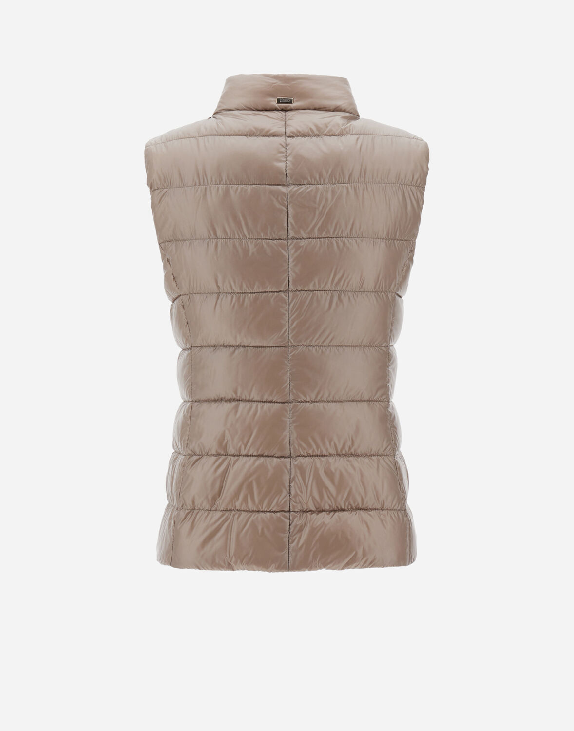 Herno Sleeveless Zipper Down Jacket In Gray