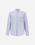 Herno RESORT SHIRT IN SOFT ALOE LINEN Blue CM00008UR17142M019100